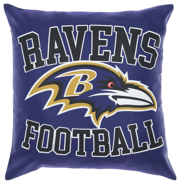 FOCO NFL Baltimore Ravens 2 Pack Couch Throw Pillow Covers, 18 x 18