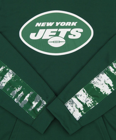 Zubaz NFL Men's New York Jets  Hoodie w/ Oxide Sleeves