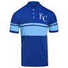 Forever Collectibles MLB Men's Kansas City Royals Cotton Stripe Polo