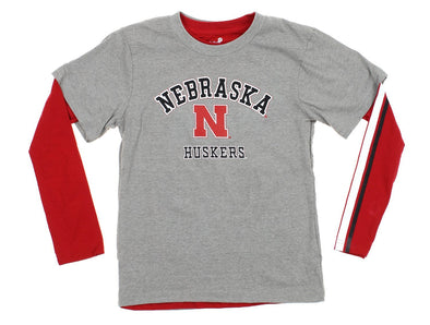 NCAA Youth Nebraska Cornhuskers Classic Fade 2 Shirt Combo Pack