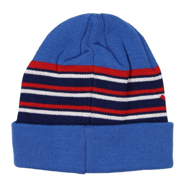 Umbro Men's Big Diamond Cuffed Woven Knit Beanie Hat, One Size Fits Most, Blue/Red