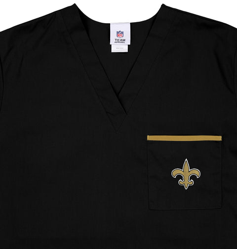 Fabrique Innovations NFL New Orleans Saints Team Color Scrub Top