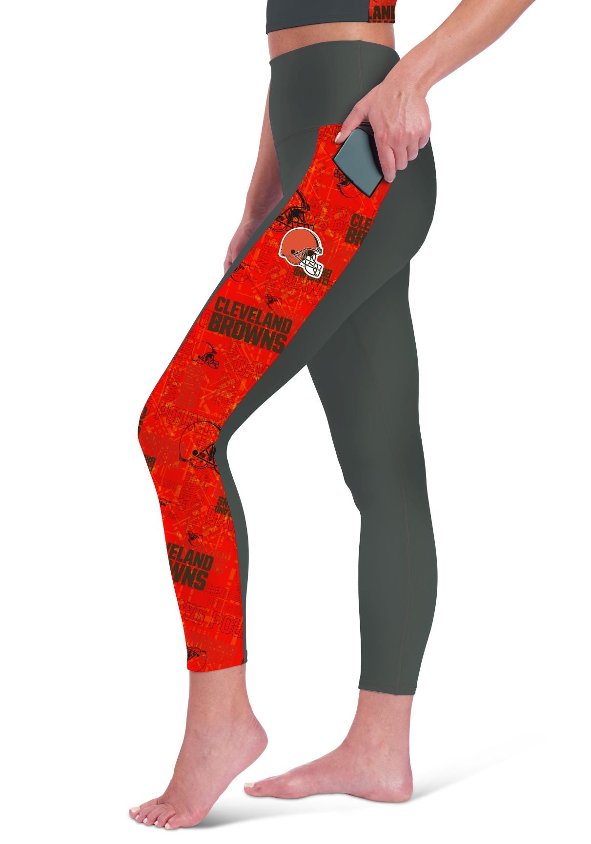 Certo By Northwest NFL Women's Cleveland Browns Assembly Leggings, Cha –  Fanletic