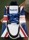 Reebok Men's Omni Lite Low Hexalite Sneakers, White/Navy/Orange