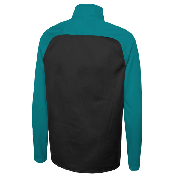 Outerstuff NFL Men's Jacksonville Jaguars O-Line Performance 1/4 Zip Fleece Top