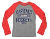 NHL Youth Washington Capitals Distressed Graphics Tri Blend Raglan Shirt