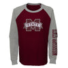 Outerstuff NCAA Youth Mississippi State Bulldogs Warm Up Raglan Thermal Shirt
