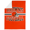 FOCO NFL Cleveland Browns Stripe Micro Raschel Plush Throw Blanket, 45 x 60