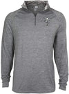 Zubaz NFL Football Men's Tampa Bay Buccaneers Tonal Gray Quarter Zip Sweatshirt