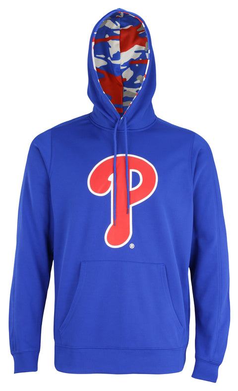Zubaz MLB Baseball Men's Philadelphia Phillies Camo Hood Pullover Hoodie