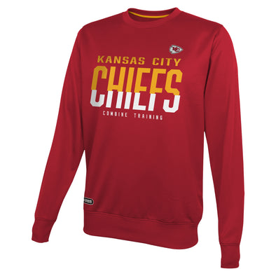 Outerstuff NFL Men's Kansas City Chiefs Pro Style Performance Fleece Sweater