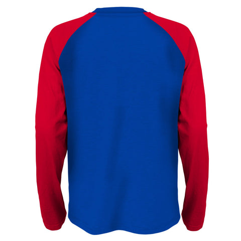 Outerstuff NBA Youth Boys Detroit Pistons Long Sleeve Raglan Fashion Tee