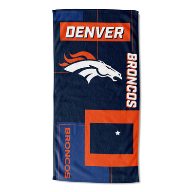 Northwest NFL Denver Broncos State Line Beach Towel