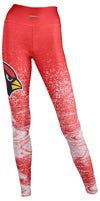 Zubaz NFL Women's Arizona Cardinals Static Fade Leggings