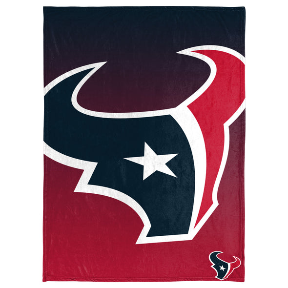 FOCO NFL Houston Texans Gradient Micro Raschel Throw Blanket, 50 x 60