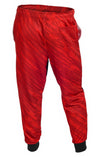 KLEW NHL Men's Detroit Red Wings Cuffed Jogger Pants, Red