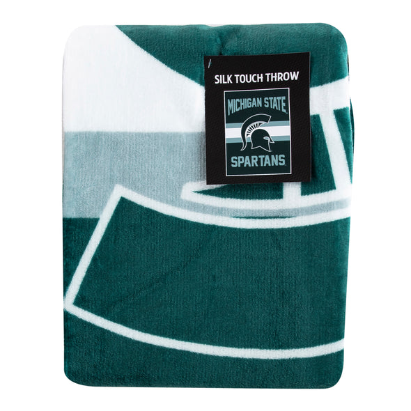 Northwest NCAA Michigan State Spartans Singular Silk Touch Throw Blanket, 45" x 60"