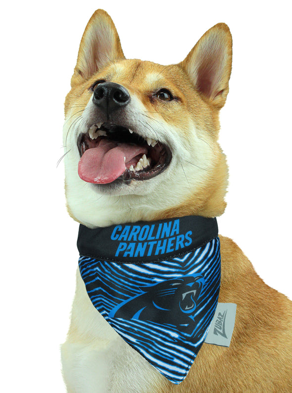 Zubaz X Pets First NFL Carolina Panthers Reversible Bandana For Dogs & Cats