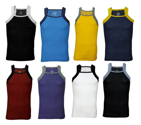 2xist Men's Contrast Square-Cut Tank Top Sleeveless Fashion Shirt - Many Colors
