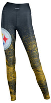 Zubaz Pittsburgh Steelers NFL Women's Static Fade Legging