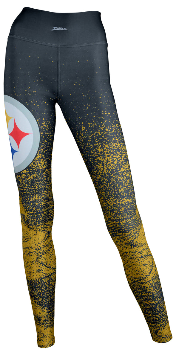 Zubaz Pittsburgh Steelers NFL Women's Static Fade Legging