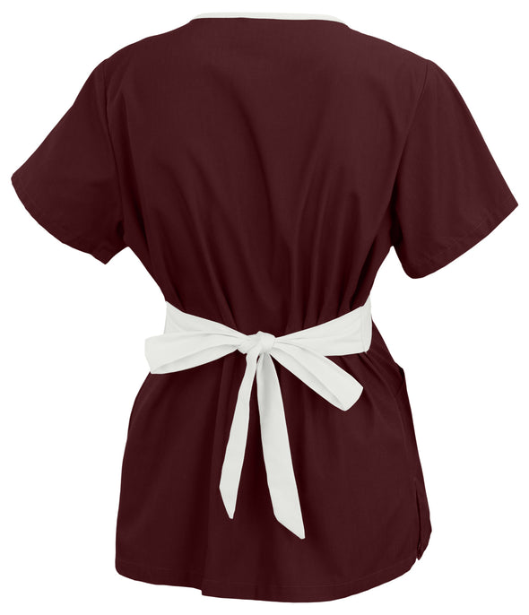 Fabrique Innovations NCAA Unisex A&M Aggies Team Color Strap Scrub Top