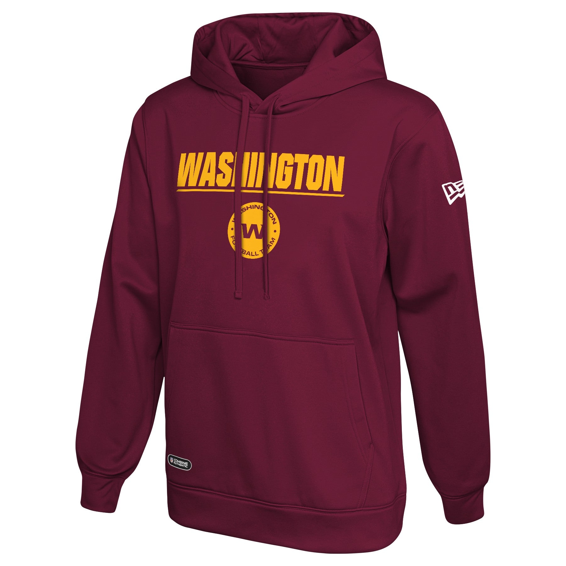 New Era NFL Washington Football Team Men's Stated Pullover Hoodie, Maroon