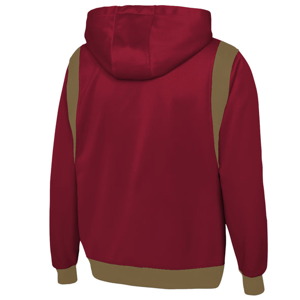 Outerstuff NFL Men's San Francisco 49ers Drop Back Performance Fleece Hoodie