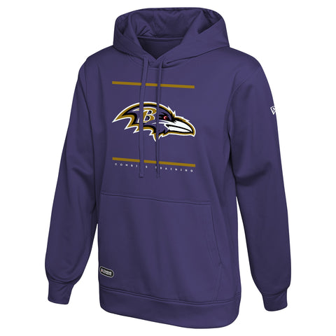 New Era NFL Men's Baltimore Ravens Split Defence Fleece Pullover Hoodie
