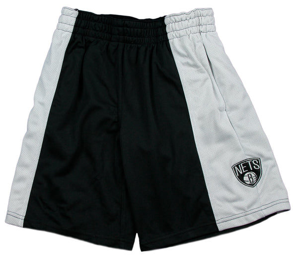 Zipway NBA Basketball Youth Brooklyn Nets KARL Shorts, Black & White