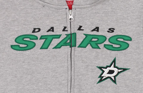 Reebok NHL Youth Dallas Stars Stated Full Zip Hoodie, Gray