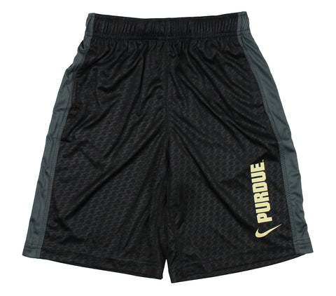 Nike NCAA Youth Purdue Boilermakers DriFIT Athletic Shorts, Black