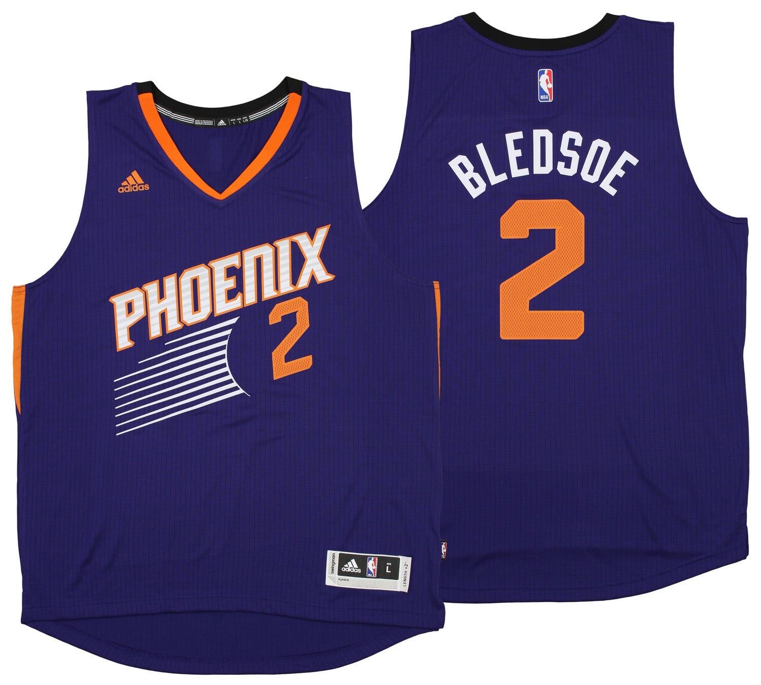 Men's Adidas Eric Bledsoe Purple Phoenix Suns Player Swingman Road Jersey