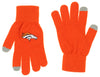 FOCO X Zubaz NFL Collab 3 Pack Glove Scarf & Hat Outdoor Winter Set, Denver Broncos