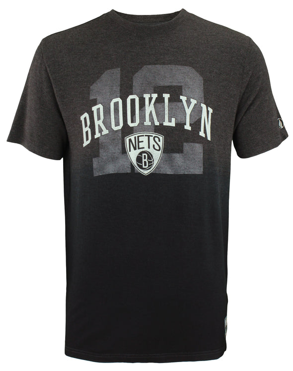 FISLL NBA Basketball Men's Brooklyn Nets Heathered Dip Dye Team T-Shirt
