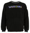FISLL NBA Men's Golden State Warriors Moto Sherpa Crew Neck Sweatshirt