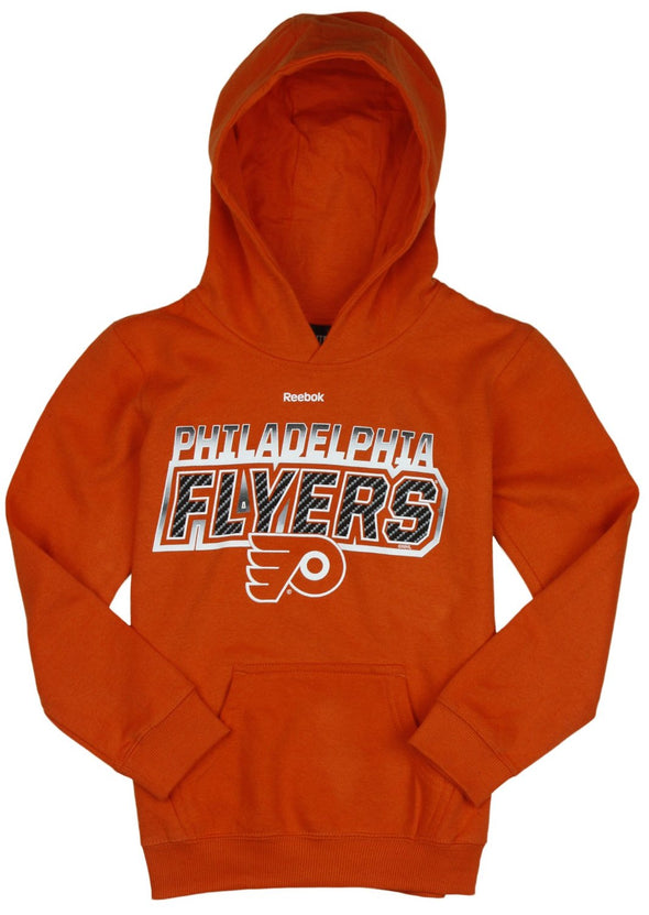 Reebok NHL Hockey Youth Philadelphia Flyers Bicarbonite Pullover Hoodie - Orange