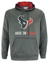 Zubaz NFL Houston Texans Men's Heather Grey Fleece Hoodie