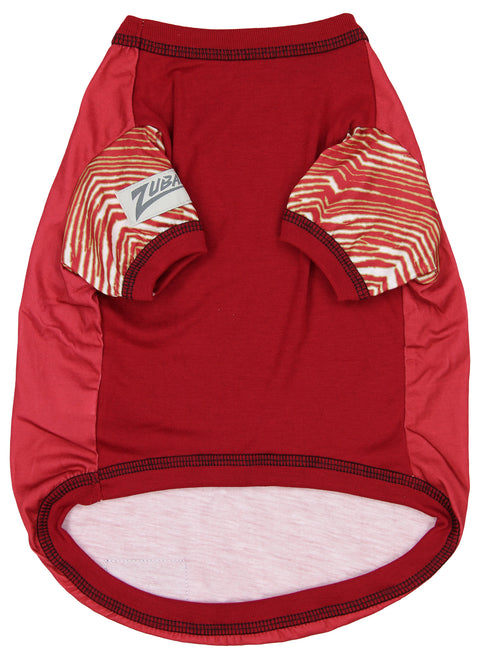 Zubaz X Pets First NFL San Francisco 49ers Team Pet T-Shirt For Dogs