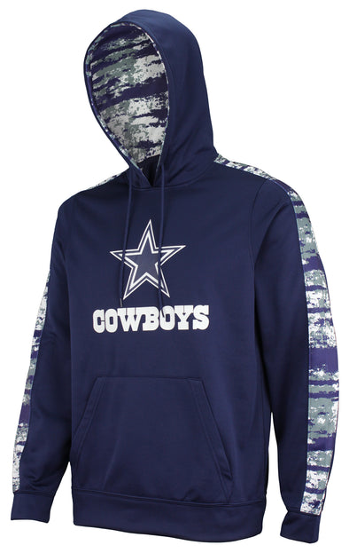 Zubaz NFL Men's Dallas Cowboys Hoodie w/ Oxide Camo Sleeves