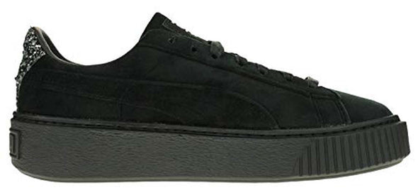 PUMA Women's Suede Platform Crushed Gem, Black