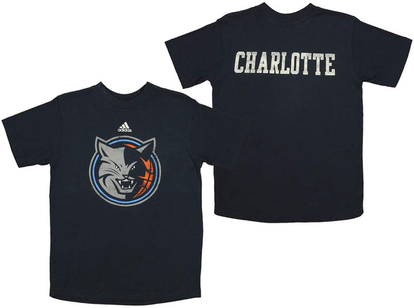 Adidas NBA Youth Boys Charlotte Bobcats Plate Tee Shirt, Navy
