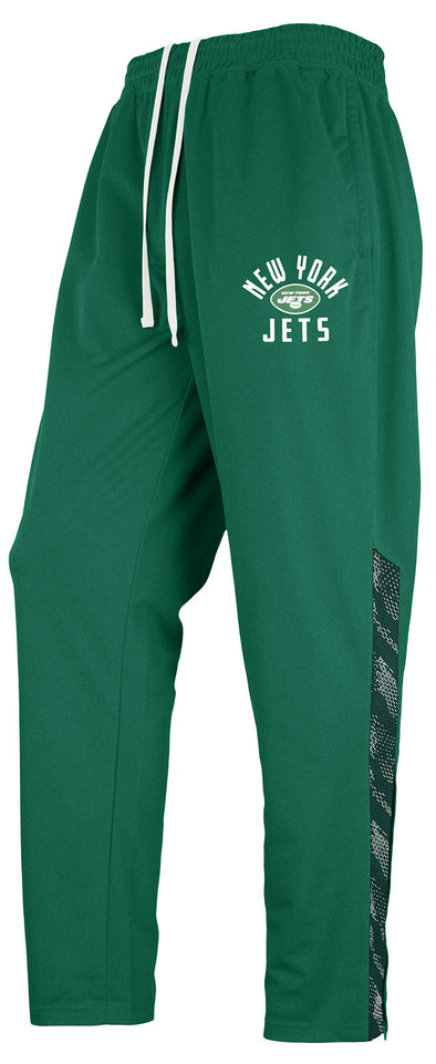 Zubaz NFL Men's New York Jets Viper Accent Elevated Jacquard Track Pants