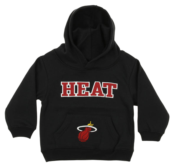 OuterStuff NBA Infant and Toddler's Miami Heat Fleece Hoodie, Black