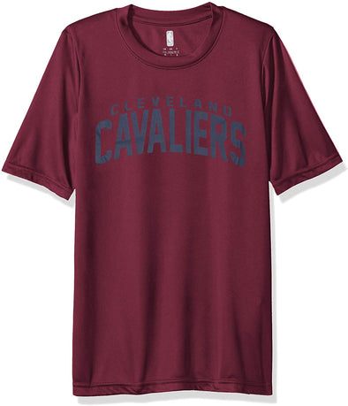 Outerstuff Cleveland Cavaliers NBA Boys Youth Short Sleeve Performance Tee, Maroon