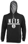 Adidas NBA Men's Brooklyn Nets Tipoff Playbook Pullover Hoodie, Black