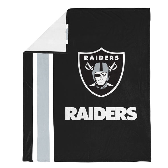 FOCO NFL Las Vegas Raiders Plush Soft Micro Raschel Throw Blanket, 50 x 60