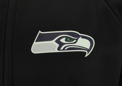 Zubaz NFL Seattle Seahawks Men's Heavyweight Full Zip  Fleece Hoodie