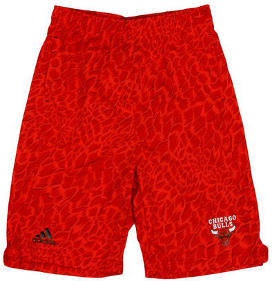 Adidas NBA Basketball Youth Boys Chicago Bulls Crazy Light Swingman Shorts, Red