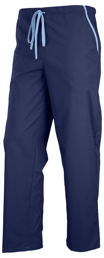 Fabrique Innovations NCAA Unisex North Carolina Tar Heels Back Logo Scrub Pants, Navy